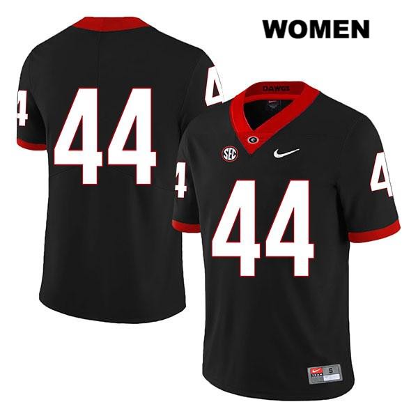 Georgia Bulldogs Women's Peyton Mercer #44 NCAA No Name Legend Authentic Black Nike Stitched College Football Jersey DYY5656WI